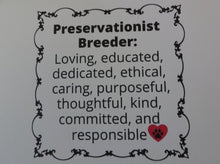 Load image into Gallery viewer, Preservationist Breeder/Conformation Notecards