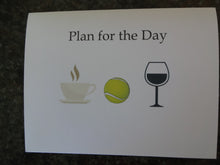 Load image into Gallery viewer, Tennis Ball Plan for the Day Notecards