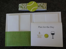 Load image into Gallery viewer, Tennis Ball Plan for the Day Notecards
