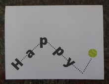 Load image into Gallery viewer, Bouncing Tennis Ball "Happy Birthday" Cards