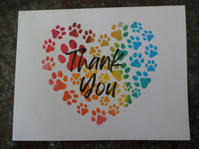Load image into Gallery viewer, Heart of Dog Prints w/ Thank You Cards