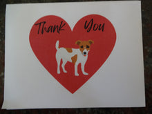 Load image into Gallery viewer, Terrier in Heart with "Thank You" Cards