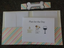 Load image into Gallery viewer, Russell Terrier Plan for the Day Notecards