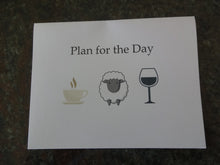 Load image into Gallery viewer, Sheep Herding Plan for the Day Notecards