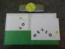 Load image into Gallery viewer, Bouncing Tennis Ball "Hello" Notecards