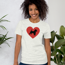 Load image into Gallery viewer, Russell Terrier in Heart T-Shirts - Light