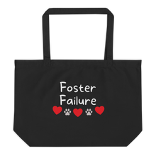Load image into Gallery viewer, Foster Failure X-Large Tote\Shopping Bag - Black