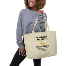 Load image into Gallery viewer, Nose Work Weekend Forecast X-Large Tote/ Shopping Bags