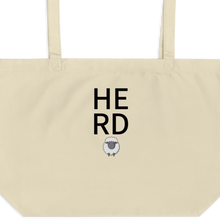 Load image into Gallery viewer, Stacked Herd with Sheep X-Large Tote/Shopping Bag - Oyster