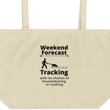 Load image into Gallery viewer, Tracking Weekend Forecast X-Large Tote/Shopping Bag - Oyster