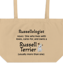 Load image into Gallery viewer, Russellologist (Plural) X-Large Tote/Shopping Bag - Oyster