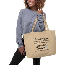 Load image into Gallery viewer, Russellologist (Plural) X-Large Tote/Shopping Bag - Oyster