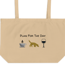 Load image into Gallery viewer, Plan for the Day - Nose Work & Scent Work X-Large Tote/ Shopping Bags