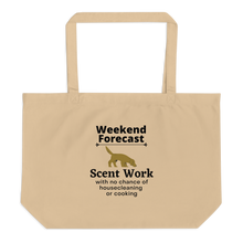 Load image into Gallery viewer, Scent Work Weekend Forecast X-Large Tote/ Shopping Bags