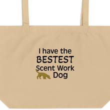 Load image into Gallery viewer, Bestest Scent Work Dog X-Large Tote/ Shopping Bags