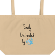 Load image into Gallery viewer, Easily Distracted by Dock Diving X-Large Tote/ Shopping Bag