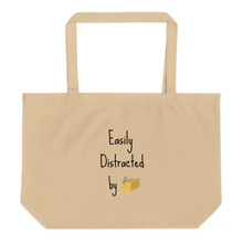 Load image into Gallery viewer, Easily Distracted by Barn Hunt X-Large Tote/ Shopping Bags