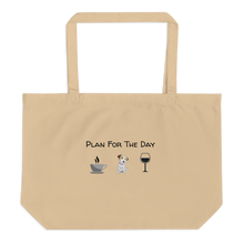 Load image into Gallery viewer, Russell Terrier Plan for the Day X-Large Tote/ Shopping Bags