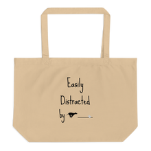 Load image into Gallery viewer, Easily Distracted by Fast CAT X-Large Tote/ Shopping Bags