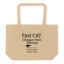 Load image into Gallery viewer, Fast CAT Cheaper Than Therapy X-Large Tote/ Shopping Bags