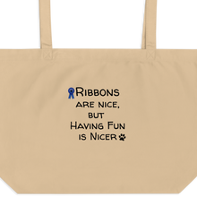 Load image into Gallery viewer, Ribbons are Nice X-Large Tote/ Shopping Bags