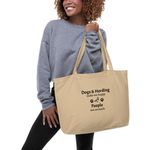 Load image into Gallery viewer, Dogs & Duck Herding Make Me Happy X-Large Tote/ Shopping Bags