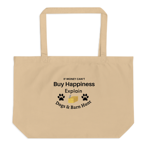Buy Happiness w/ Dogs & Barn Hunt X-Large Tote/ Shopping Tote Bags