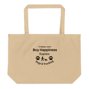 Buy Happiness w/ Dogs & Tracking X-Large Tote/ Shopping Bags