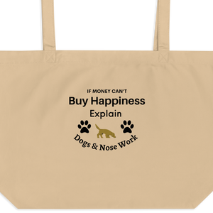 Buy Happiness w/ Dogs & Nose Work X-Large Tote/ Shopping Bags