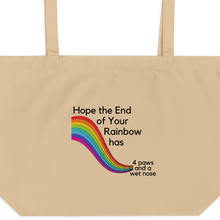 Load image into Gallery viewer, End of Your Rainbow without Cloud X-Large Tote/ Shopping Bags