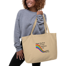 Load image into Gallery viewer, End of Your Rainbow without Cloud X-Large Tote/ Shopping Bags