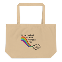 Load image into Gallery viewer, End of Your Rainbow with Cloud X-Large Tote/ Shopping Bags