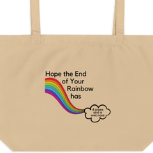 Load image into Gallery viewer, End of Your Rainbow with Cloud X-Large Tote/ Shopping Bags