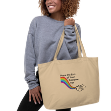Load image into Gallery viewer, End of Your Rainbow with Cloud X-Large Tote/ Shopping Bags