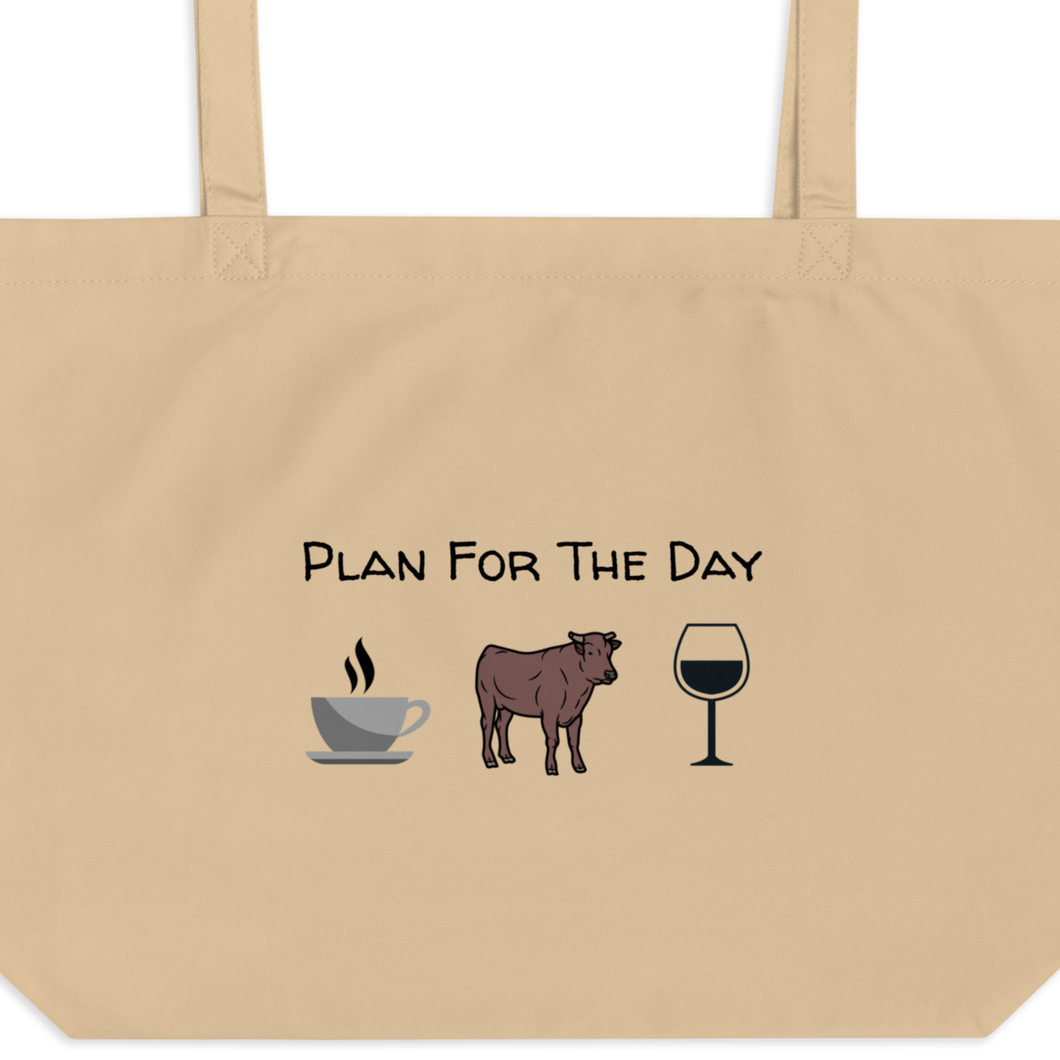 Plan for the Day Cattle Herding Tote/ Shopping Bags