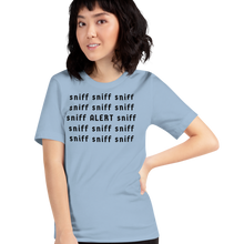 Load image into Gallery viewer, Sniff Sniff ALERT Nose Work & Scent Work T-Shirts - Light