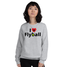 Load image into Gallery viewer, I Heart w/ Paw Flyball Sweatshirts - Light