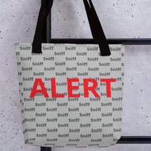 Load image into Gallery viewer, Allover Sniffs & ALERT Nose Work/ Scent Work Tote Bag-Grey
