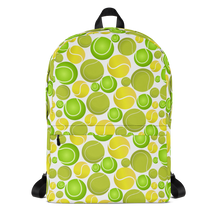 Load image into Gallery viewer, Allover Multi-Colored Tennis Balls Dog Backpack