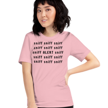 Load image into Gallery viewer, Sniff Sniff ALERT Nose Work & Scent Work T-Shirts - Light