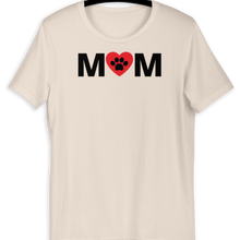Load image into Gallery viewer, Mom w/ Dog Paw in Heart Light T-Shirts