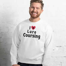 Load image into Gallery viewer, I Heart w/ Paw Lure Coursing Sweatshirts - Light