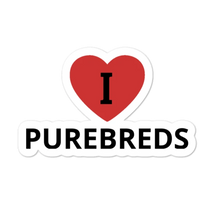 Load image into Gallery viewer, I in Heart Purebreds Conformation Stickers-4x4 or 5.5x5.5