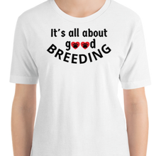 Load image into Gallery viewer, Good w/ Paws in Hearts Breeding Conformation T-Shirts - Light