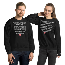 Load image into Gallery viewer, Preservationist Breeder Conformation Sweatshirts - Dark