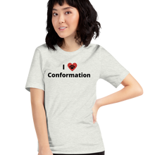 Load image into Gallery viewer, I Heart w/ Paw Conformation T-Shirts - Light
