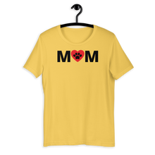 Load image into Gallery viewer, Mom w/ Dog Paw in Heart Light T-Shirts