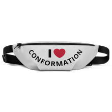 Load image into Gallery viewer, I Heart Curved Conformation Fanny Pack-Lt. Grey
