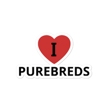Load image into Gallery viewer, I in Heart Purebreds Conformation Stickers-4x4 or 5.5x5.5