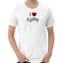 Load image into Gallery viewer, I Heart w/ Paw Agility T-Shirts - Light